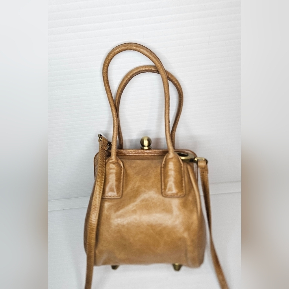 Hobo International Vintage DistressedLeather Kiss-Lock Crossbody,Top Handle Purs - Picture 9 of 12